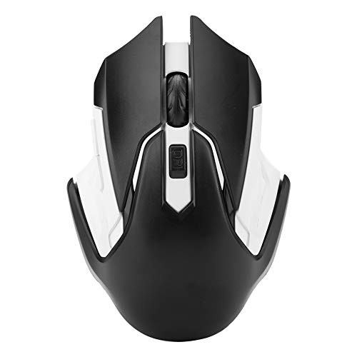 Wireless Gaming Mouse Optical 1200DPI Comfortable Grasp No Delay 2.4GHz Anti-Interference Wireless Mouse - Black
