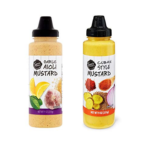 Garlic Aioli and Cuban Style Mustard Combo 9 oz -Pack of 2- Garlic Aioli and Cuban Style Mustard Combo 9 oz -Pack of 2-
