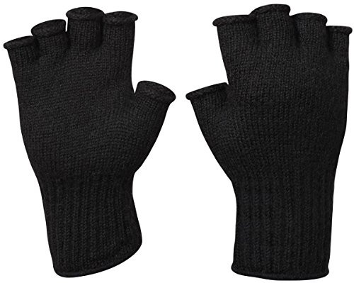 Rothco GI Wool Fingerless Glove Black