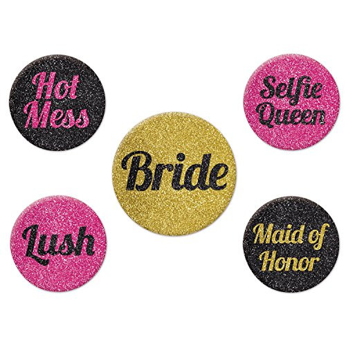 Beistle Team Bride Party Buttons