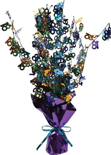 Bright and Bold Mini Foil Spray Centerpiece 18th Birthday or Celebration