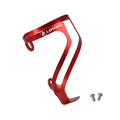 LOYOKii Water Bottle Holder for Bike Lightweight Bike Water Bottle Cage Aluminum Alloy Bicycle Cages Bike Drink Holder for Mountain Bike Road Bike Cycling -Red- LOYOKii Water Bottle Holder for Bike Lightweight Bike Water Bottle Cage Aluminum Alloy Bicycle Cages Bike Drink Holder for Mountain Bike Road Bike Cycling -Red-