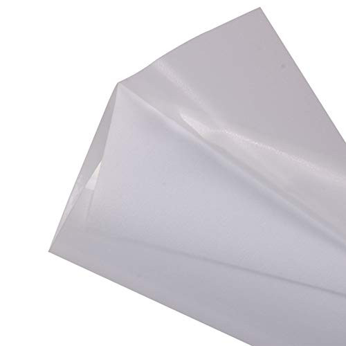 HOHOFILM White Flock Heat Transfer Vinyl Flocked HTV Vinyl Sheets 20"x12"Iron on for Tshirt Garment