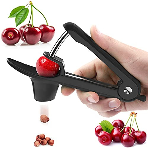 Cherry Pitter Tool Olive Pitter Tool Cherry Pitter Remover Cherry Core Remover Tool with Space-Saving Lock Design Pit Remover for Cherries