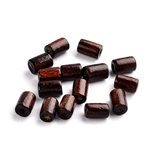 Kissitty 200Pcs Natural Wood Tube Beads 8x5mm CoconutBrown Dyed Wooden Column Spacer Beads for for DIY Craft Jewelry Making Kissitty 200Pcs Natural Wood Tube Beads 8x5mm CoconutBrown Dyed Wooden Column Spacer Beads for for DIY Craft Jewelry Making