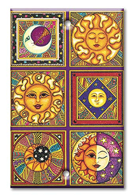 Art Plates - One Gang Blank Switch Plate Cover - Celestials Theme Metal Wall Plate - Image by Dan Morris Art Plates - One Gang Blank Switch Plate Cover - Celestials Theme Metal Wall Plate - Image by Dan Morris
