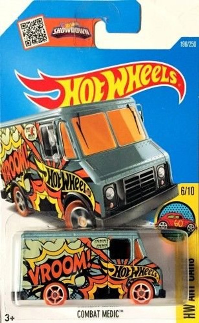 Hot Wheels 2016 H.W. Art Cars Combat Medic Blue 196-250 Hot Wheels 2016 H.W. Art Cars Combat Medic Blue 196-250