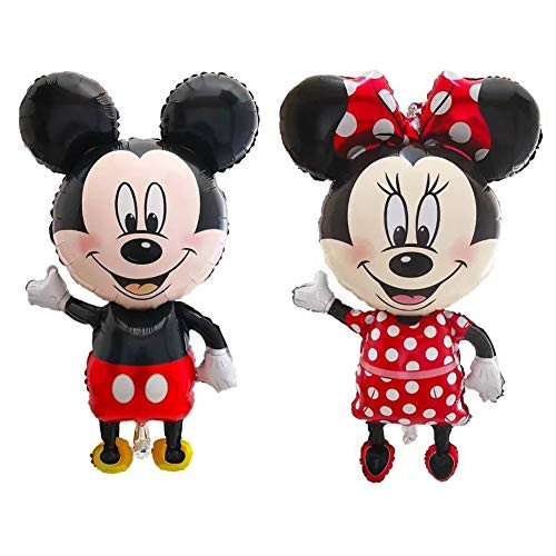 LOVSONG 2 PCS - Birthday Party Balloons - Large Size Mickey Mouse Character Foil Balloon Minnie Mouse Balloon - Adult and Kids Party Theme Decorations LOVSONG 2 PCS - Birthday Party Balloons - Large Size Mickey Mouse Character Foil Balloon Minnie Mouse Balloon - Adult and Kids Party Theme Decorations