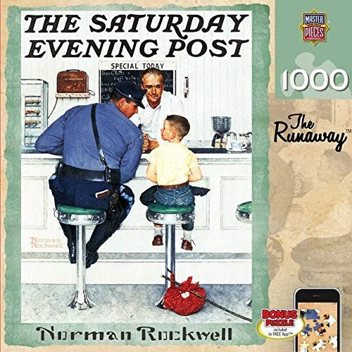 MasterPieces Saturday Evening Post The Runaway - 1000 Piece Jigsaw Puzzle by Norman Rockwell
