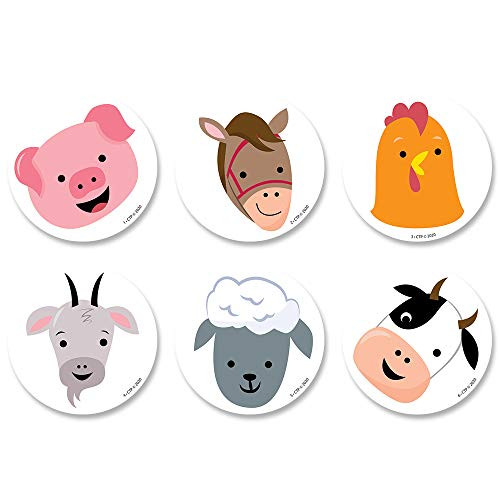 Creative Teaching Press Farm Friends Farm Faces 3" Designer Cut-Outs -10233-