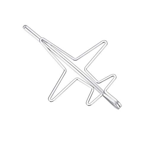 10 Pieces Gold and Silver Metal Hair Clips Minimalist Hair Clip Geometric Airplane Hair Barrettes for Women