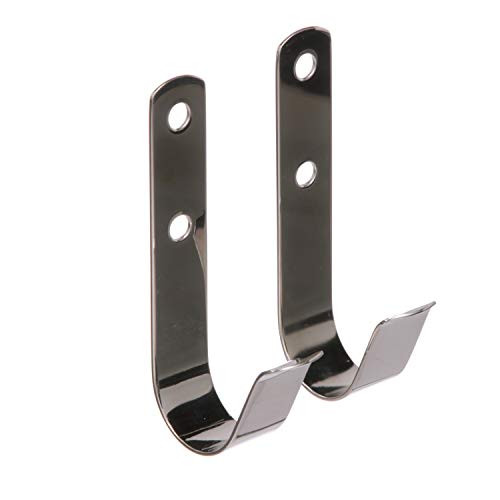 Seachoice 71011 Boat Hook Holders  Polished Stainless Steel  Holds 1-1-2 Inch Diameter Poles