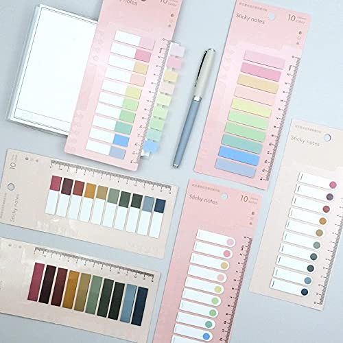 souG 6 Pack Sticky Tabs 1200 Colored Page Markers 60 Colors Sticky Index Tabs Writable and Repositionable File Tabs Flags for Pages or Book Markers Reading Notes Classify File.