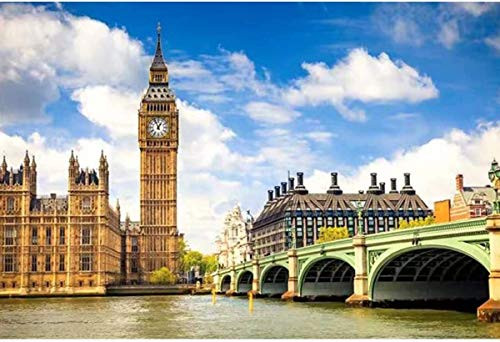 Puzzles for Adults 1000 Piece Small Jigsaw Puzzles for Kids  and  Adults-Big Ben 1000 Piece Puzzle Family Educational Interactive Game Creative Gift Home Decor -12" X 17"-