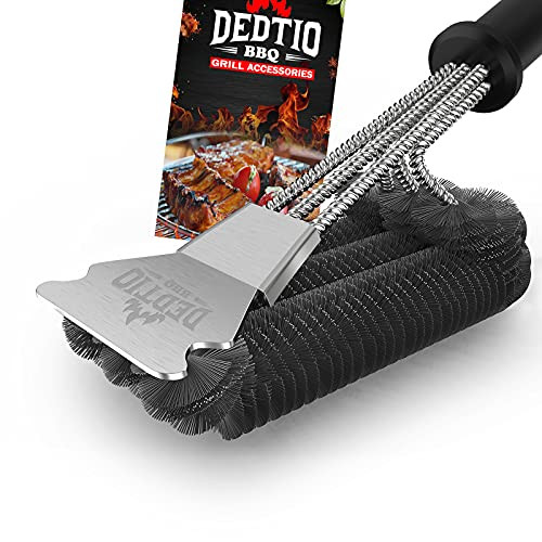 Grill Brush and Scraper BBQ Brush Cleaner Wire Bristles Free Safe for Gas Grill BBQ Grill Accessories