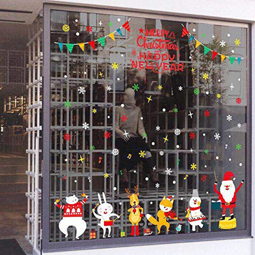 Ywong Christmas Window Stickers Window Clings Christmas Stickers Window Decals Christmas Party Decorations Supplies