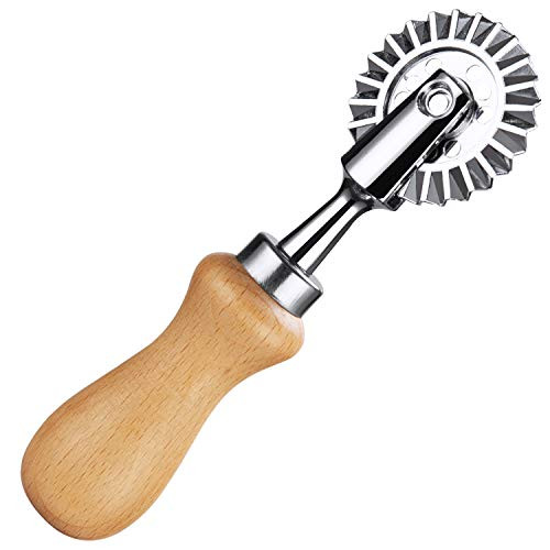 Pastry Wheel Cutter - Ravioli Crimper Cutter Wheel - Pasta Cutter Wheel for Home and Kitchen Use - 1.3" Diameter