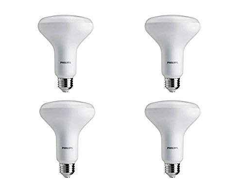 Philips LED 459552 Bulb: 650-Lumen, 2700-Kelvin, 9, E26 Flood Light 4 Pack, 65 Watt Equivalent, Soft White (2700K) BR30 Dimmable, Medium Screw Base (Certified Refurbished)