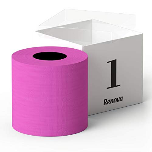 Luxury Scented Colored Toilet Paper Gift Box 1 Roll 3-Ply Bath Tissue -Pink- Luxury Scented Colored Toilet Paper Gift Box 1 Roll 3-Ply Bath Tissue -Pink-