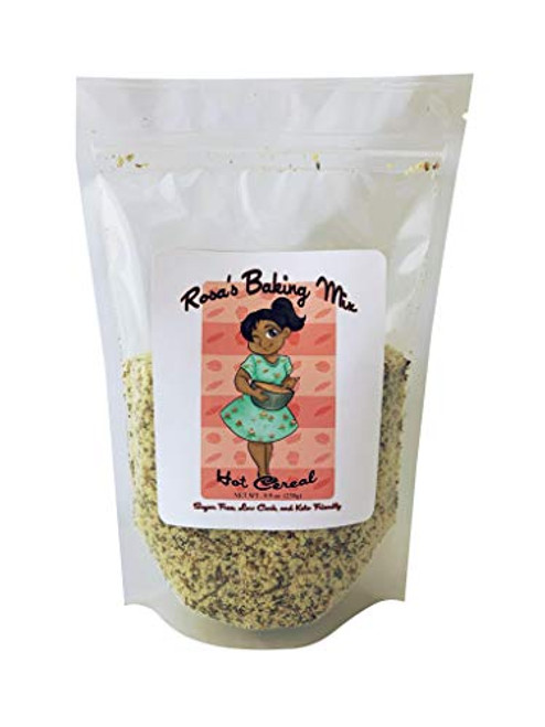 Rosa's Hot Keto Cereal Mix by Rosa's Keto Treats - Keto-Friendly Low Carb Gluten Free - Sugar Free Naturally Sweetened with Monk Fruit - Grain-free Oatmeal Alternative - Diabetic Friendly
