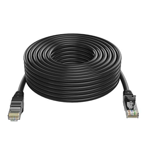 Cat6 Ethernet Cable-40Feet- SHD Network Patch Cable UTP LAN Cable Computer Patch Cord-Black
