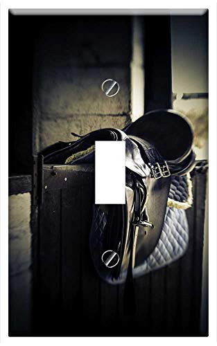 Switch Plate Single Toggle - Saddle Stable Door Equestrian Horse Bridle Riding