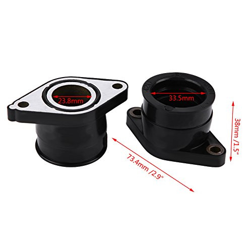 2Psc Carburetor Intake Manifold Boot Carburetor Carb Intake Manifold Boot Compatible for TT350 86-87 XT350 85-00 42U-13596-01-00