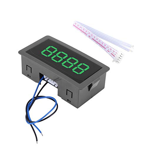 DC 8-24V Digital LED Counter Panel Meter 4 Digit Up-Down Panel Counter Meter Plus-Minus Counter Panel Totalizer 0-9999 -Green-