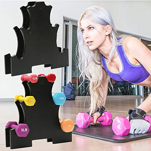 Broadsheet Dumbbell Rack Weight Rack for Dumbbells Gym Mini Dumbbell Tree Rack Stand Universal Weight Holder Rack for Dumbbells Weight Tower