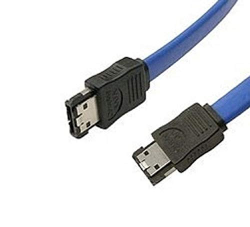 Micro SATA Cables Blue eSATA to eSATA External Cable - 20 Inch