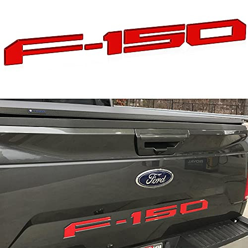 3D Tailgate Insert Letters for F150 2018 2019 2020 with Strong Adhesive Tailgate Inserts Decal Letters -Red-
