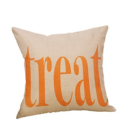 Halloween Pillow Cases Linen Sofa Pumpkin Ghosts Cushion Cover Home Decor Happy Halloween Pillow Cover Cases