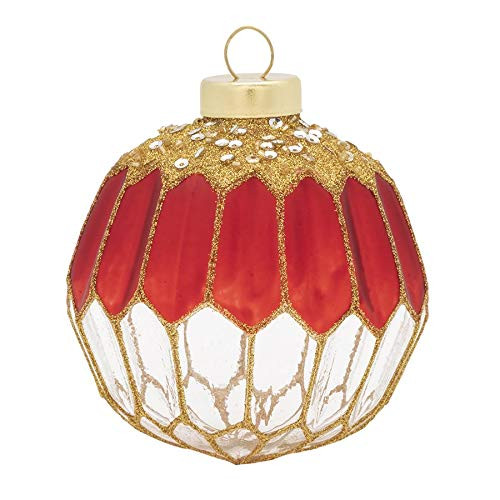 kat  plus annie red Gold Translucent Sculpted Round