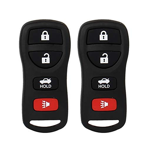 Pilida Keyless Entry Remote Control- Car Key Fob 4 Button Clicker Transmitter Replacement for KBRASTU15 -2 Pack-