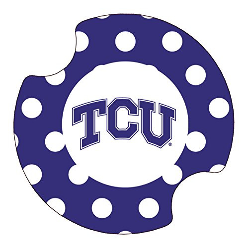Thirstystone Texas Christian University Dots Car Cupholder Coaster 2-Pack