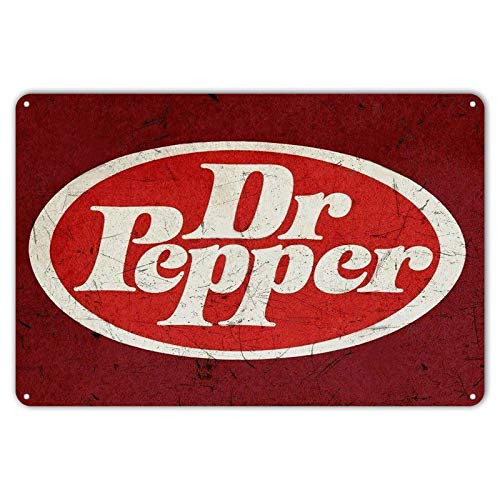 NINGFEI Metal Tin Sign Dr Pepper Soda Pop Store Advertising Vintage Style Retro Wall Decor Bar 8 x 12 inches Decorative Sign NINGFEI Metal Tin Sign Dr Pepper Soda Pop Store Advertising Vintage Style Retro Wall Decor Bar 8 x 12 inches Decorative Sign