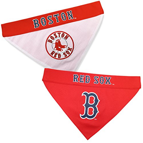 Pets First RSX-3217-S-M MLB Dog Bandana - Boston Red Sox Reversible Pet Bandana Small-Medium MLB Team Color