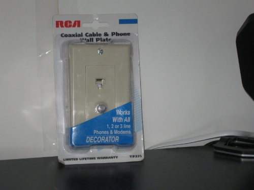 RCA COAXIAL Cable  and  Phone Wall Plate