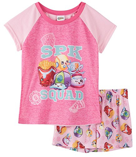 Shopkins Girls Shorts Pajamas (6, SPK Squad Pink)