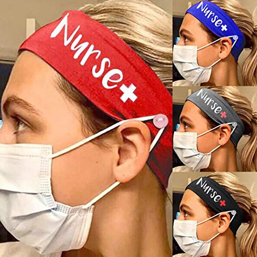 Haloty Button Headbands Set Facemask Holder Sweatband Sports Head Wrap Non Slip Elastic Yoga Headbands with Button Moisture Wicking Outdoor Activities Hair Accessories for Women Men -Boho- Haloty Button Headbands Set Facemask Holder Sweatband Sports Head Wrap Non Slip Elastic Yoga Headbands with Button Moisture Wicking Outdoor Activities Hair Accessories for Women Men -Boho-