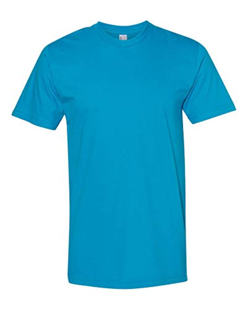 American Apparel Unisex Fine Jersey Short-Sleeve T-Shirt S TEAL