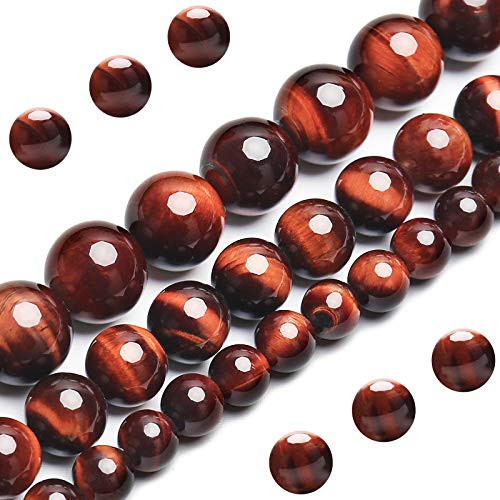 Natural Red Tiger Eye Beads Grade AAA Gemstone Round Loose Beads 10MM 40PCs Bulk Lot Options Semi Precious Stone Beads for Jewelry Making Natural Red Tiger Eye Beads Grade AAA Gemstone Round Loose Beads 10MM 40PCs Bulk Lot Options Semi Precious Stone Beads for Jewelry Making