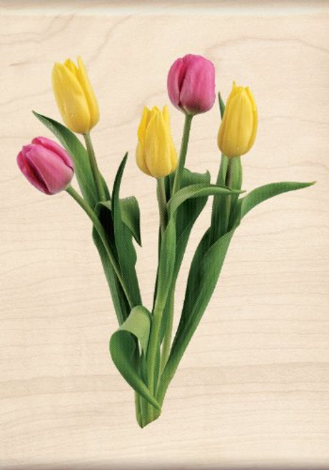 Inkadinkado Tulip Bunch Wood Stamp Inkadinkado Tulip Bunch Wood Stamp