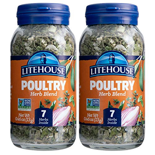 Litehouse Freeze Dried Poultry Herb Blend 0.46 Ounce 2-Pack