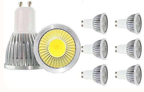 JKLcom GU10 LED Bulbs GU10 5W COB LED Bulbs GU10 Base 5W 110V 6000K Daylight White Not Dimmable Spotlight Bulb for Landscape Lighting Track Lighting,5W(Equivalent to 35W Halogen Bulb),6 Pack JKLcom GU10 LED Bulbs GU10 5W COB LED Bulbs GU10 Base 5W 110V 6000K Daylight White Not Dimmable Spotlight Bulb for Landscape Lighting Track Lighting,5W(Equivalent to 35W Halogen Bulb),6 Pack