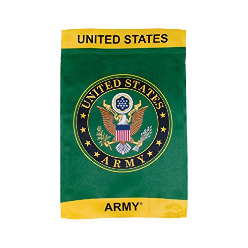 In the Breeze U.S. Army Symbol Lustre Garden Flag - Double Sided Military Service Flag