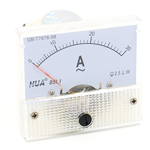 Baomain Analog Current Meter 85L1 AC 0-30A Rectangle Analog Panel Ammeter Gauge