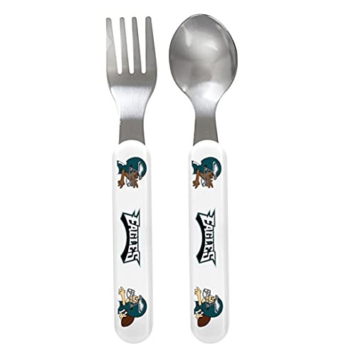 Baby Fanatic Fork and Spoon Set Philadelphia Eagles -Discontinued by Manufacturer- Baby Fanatic Fork and Spoon Set Philadelphia Eagles -Discontinued by Manufacturer-