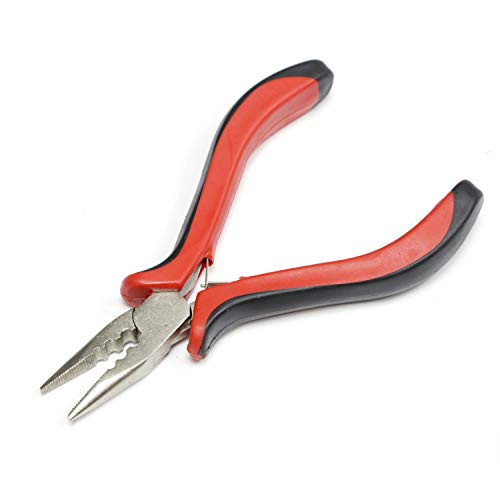 Vlasy 1Pcs Red Hair Extensions Pliers for Human Hair Extensions Apply and Removal -3Holes Plier-