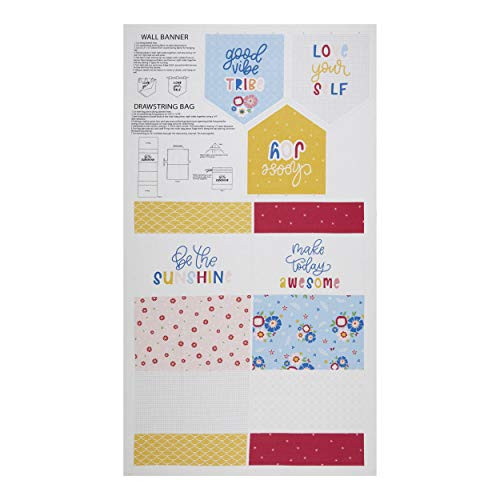 Riley Blake Designs Riley Blake Pure Delight Bag and Banner 24'' Panel Fabric Multi